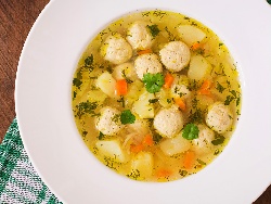 Супа топчета с картофи, ориз, фиде и застройка от яйца, кисело мляко и брашно - снимка на рецептата Супа топчета с картофи, ориз, фиде и застройка от яйца, кисело мляко и брашно - снимка на рецептата